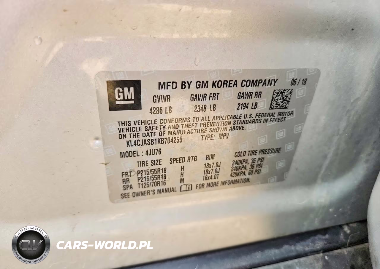 2019 Buick Encore Preferred VIN:KL4CJASB1KB704255 - 12