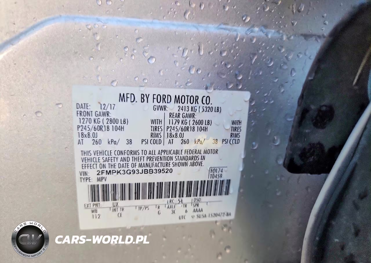 2018 Ford Edge Se VIN:2FMPK3G93JBB39520 - 13