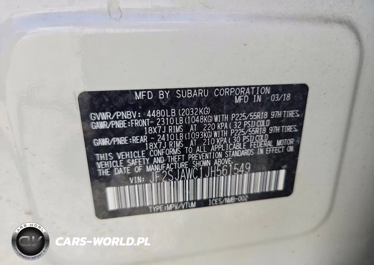 2018 Subaru Forester 2.5I Touring VIN:JF2SJAWC1JH561549 - 13