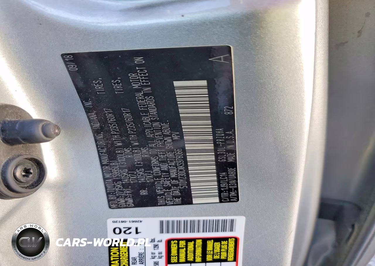2019 Toyota Sienna Xle 8-Passenger VIN:5TDYZ3DCXKS978066 - 14