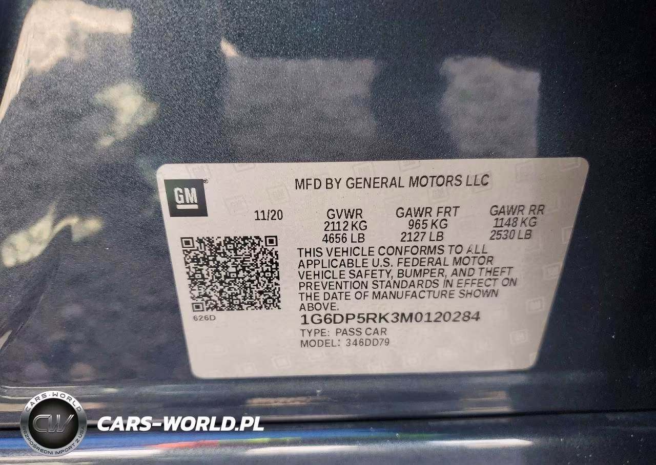2021 Cadillac Ct5 Sport VIN:1G6DP5RK3M0120284 - 13