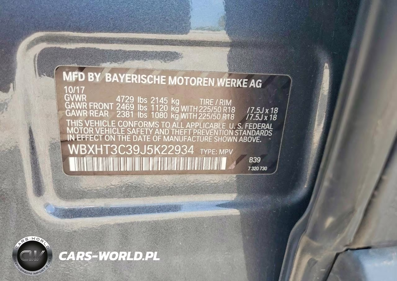 2018 BMW X1 xDrive28I VIN:WBXHT3C39J5K22934 - 13