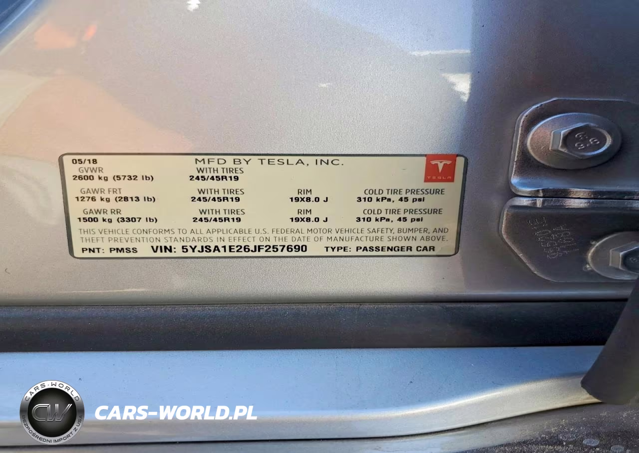 2018 Tesla Model S VIN:5YJSA1E26JF257690 - 13