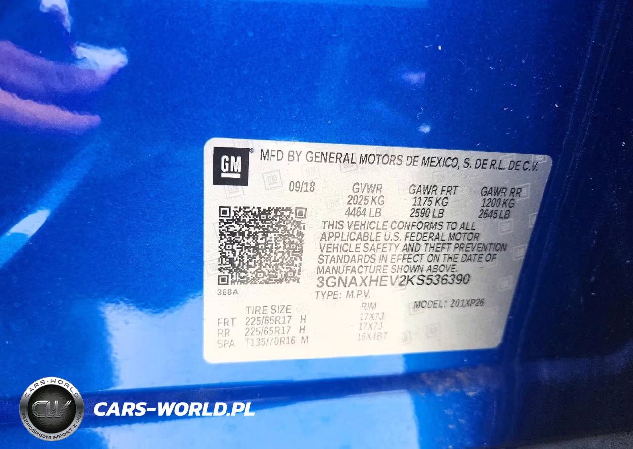 2019 Chevrolet Equinox Ls VIN:3GNAXHEV2KS536390 - 13