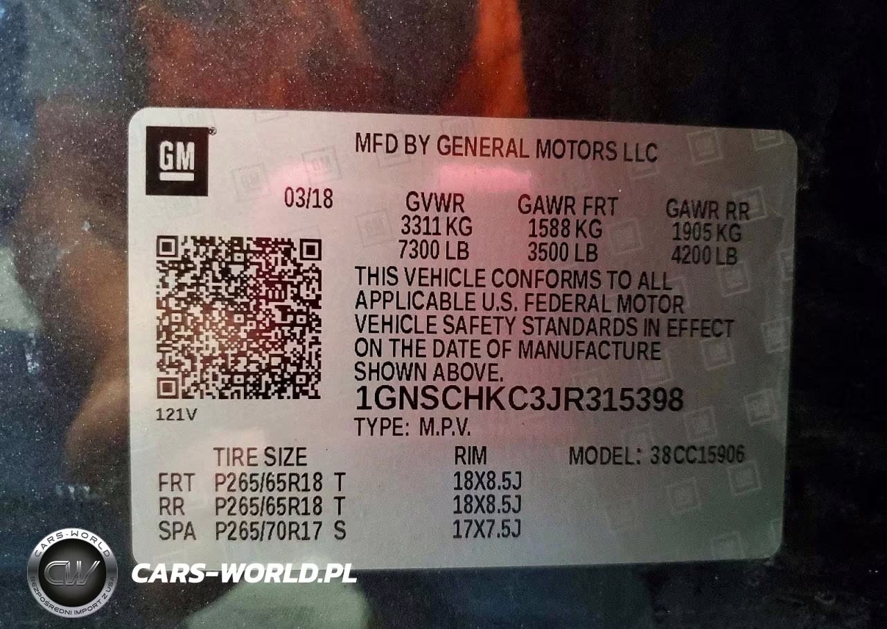 2018 Chevrolet Suburban C1500 Lt VIN:1GNSCHKC3JR315398 - 13