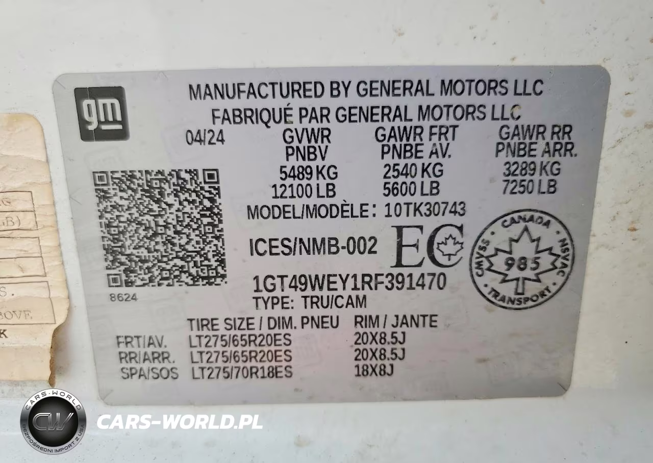 2024 GMC Sierra K3500 Denali VIN:1GT49WEY1RF391470 - 12