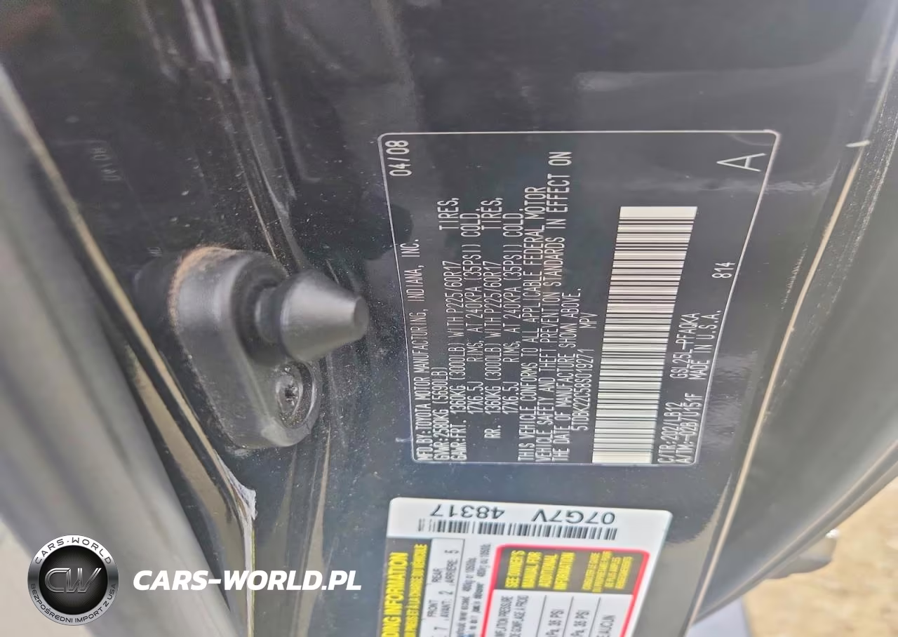 2008 Toyota Sienna Xle Limited VIN:5TDBK22C58S019271 - 13