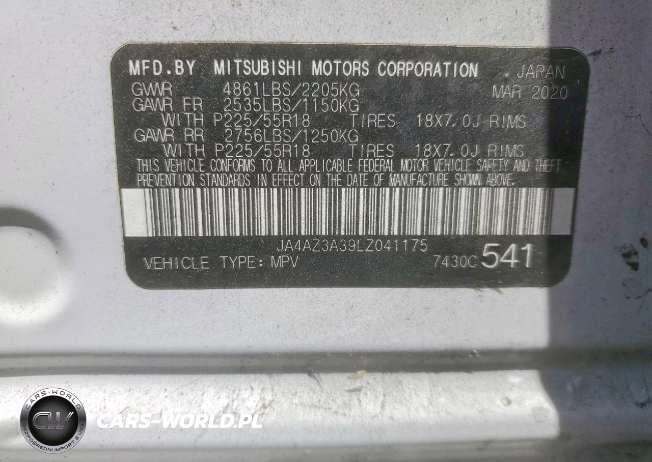 2020 Mitsubishi Outlander Se VIN:JA4AZ3A39LZ041175 - 13
