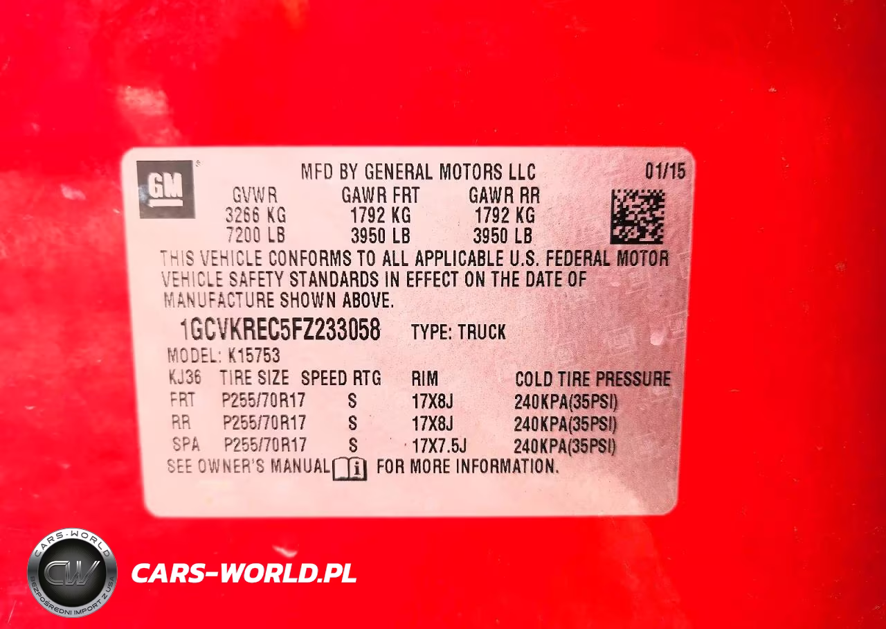 2015 Chevrolet Silverado K1500 Lt VIN:1GCVKREC5FZ233058 - 13
