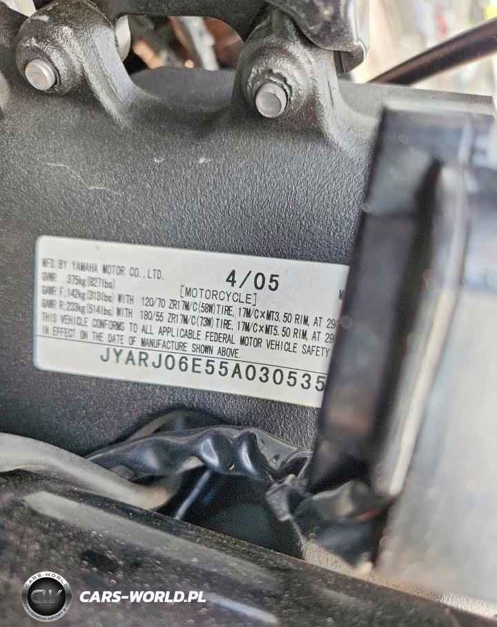 2005 Yamaha Yzfr6 L VIN:JYARJ06E55A030535 - 10