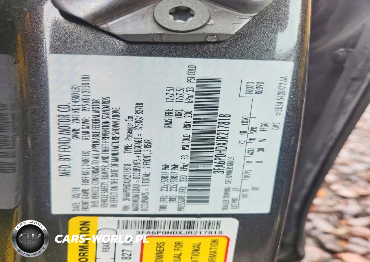 2018 Ford Fusion VIN:3FA6P0HDXJR217818 - 12