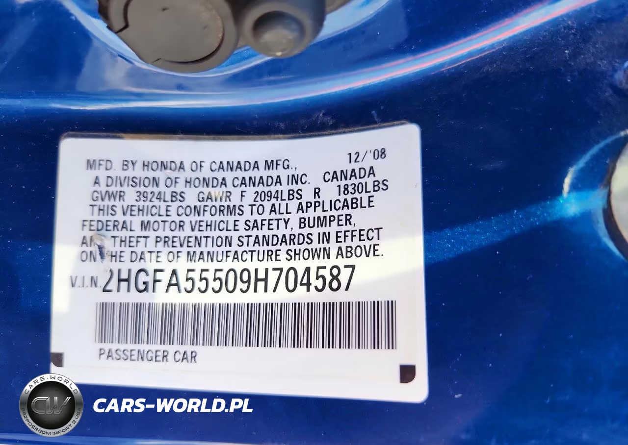 2009 Honda Civic Si VIN:2HGFA55509H704587 - 13