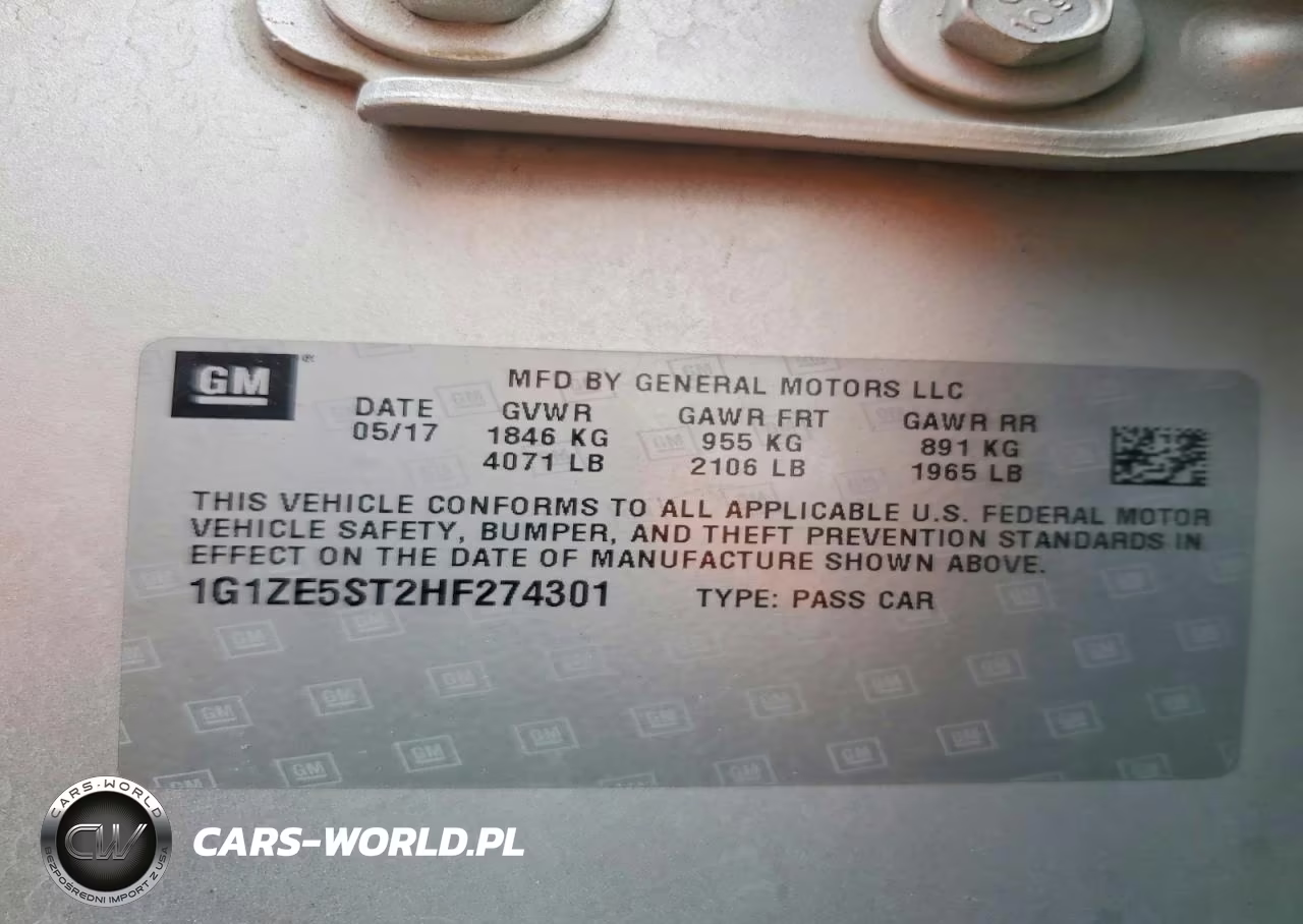 2017 Chevrolet Malibu Lt VIN:1G1ZE5ST2HF274301 - 12