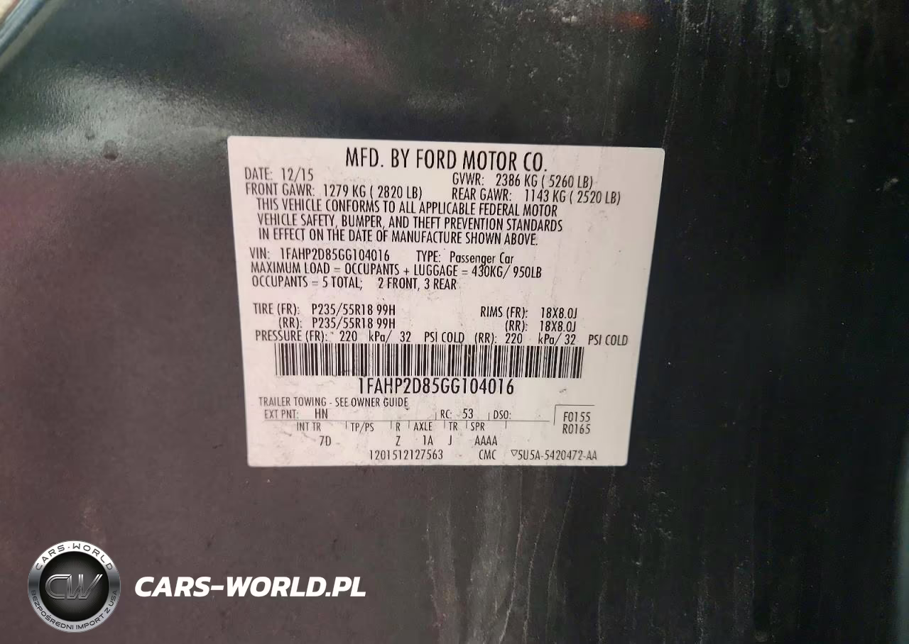 2016 Ford Taurus Se VIN:1FAHP2D85GG104016 - 12