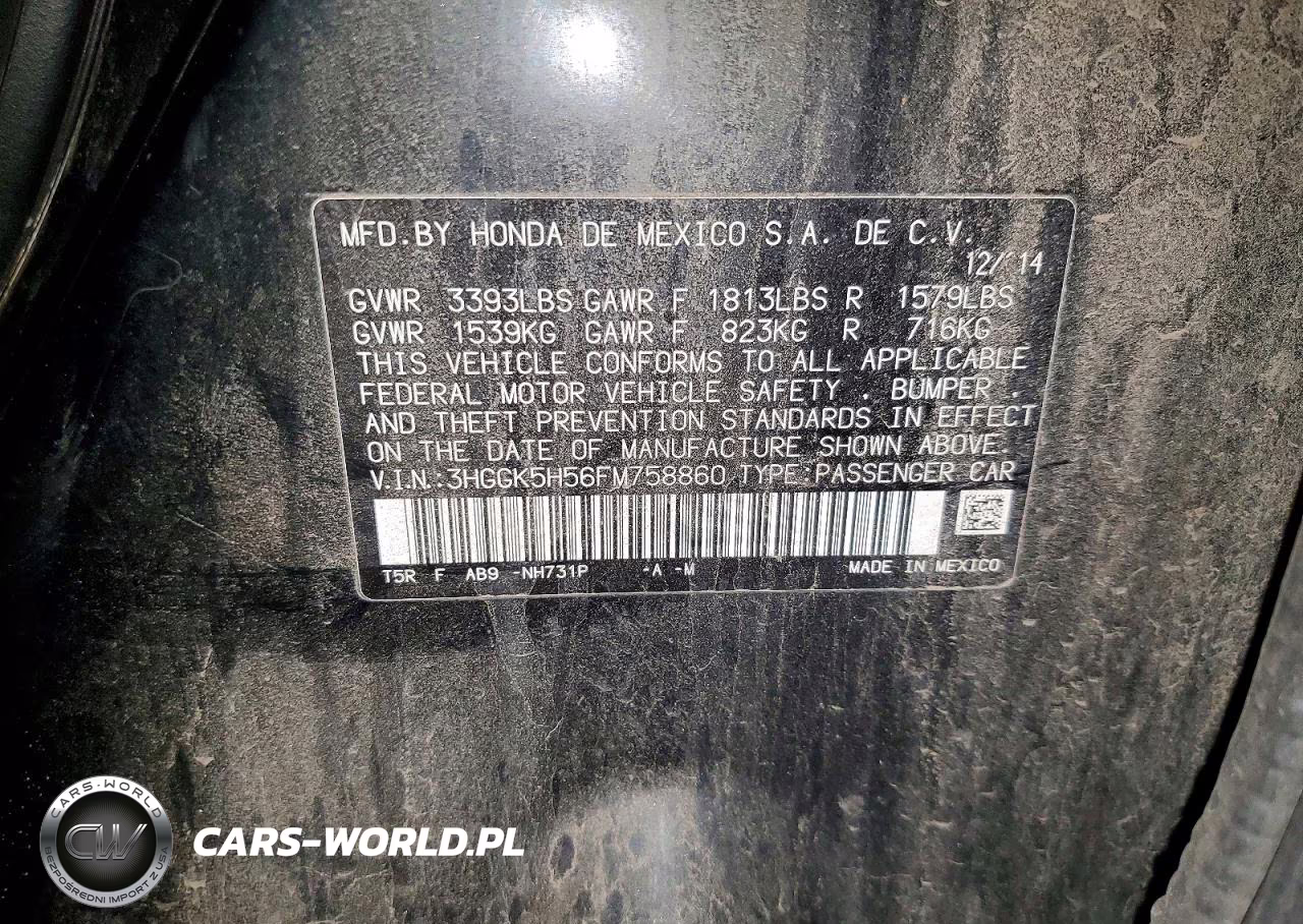 2015 Honda Fit Lx VIN:3HGGK5H56FM758860 - 13