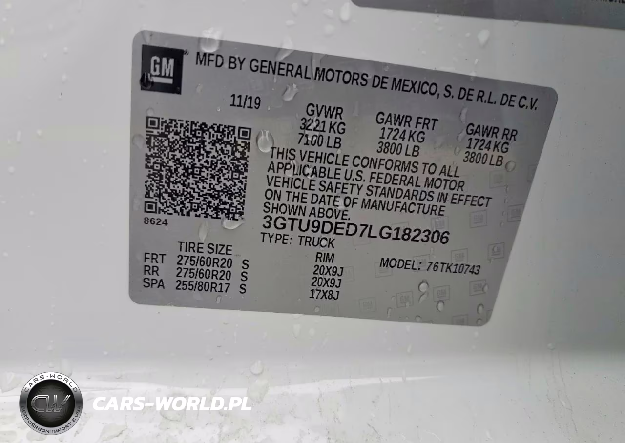 2020 GMC Sierra K1500 Slt VIN:3GTU9DED7LG182306 - 12