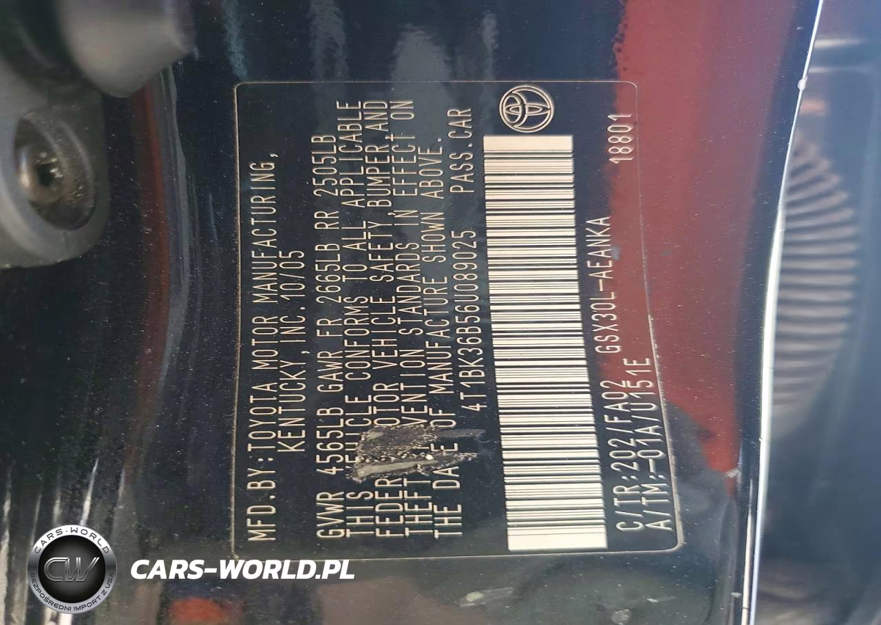 2006 Toyota Avalon Xl VIN:4T1BK36B56U089025 - 14