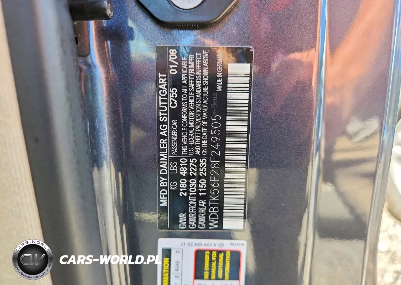 2008 Mercedes-Benz Clk 350 VIN:WDBTK56F28F249505 - 12