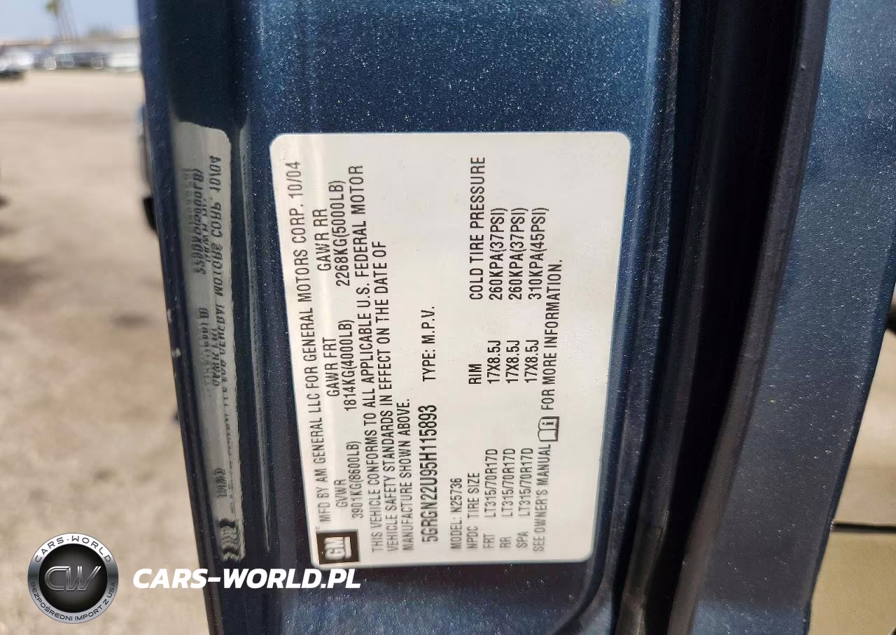 2005 Hummer H2 Sut VIN:5GRGN22U95H115893 - 13