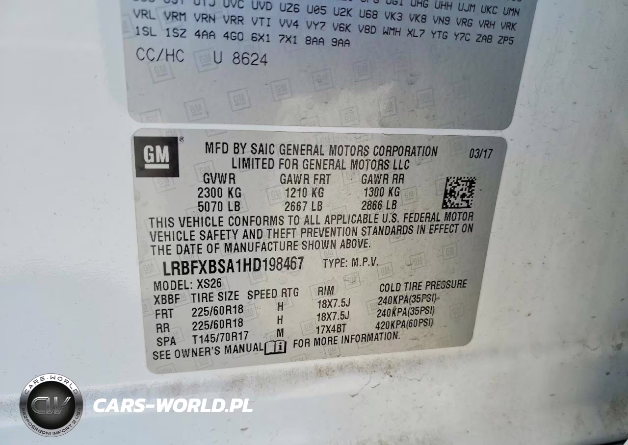 2017 Buick Envision VIN:LRBFXBSA1HD198467 - 13