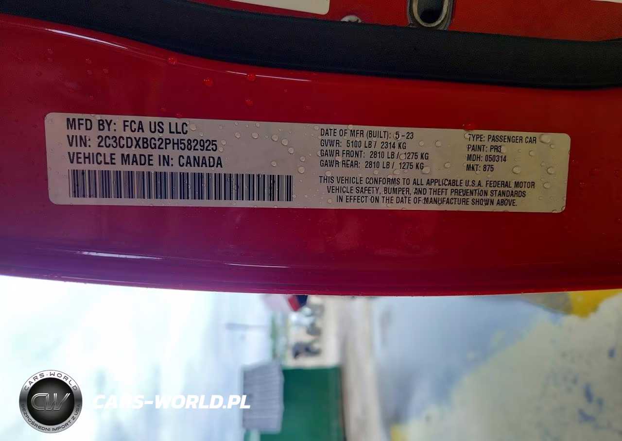2023 Dodge Charger Sxt VIN:2C3CDXBG2PH582925 - 13