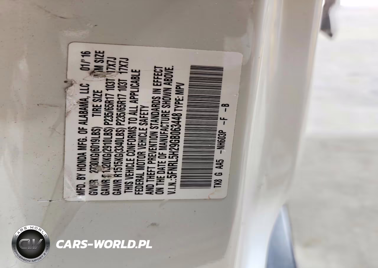 2016 Honda Odyssey Lx VIN:5FNRL5H29GB063448 - 13