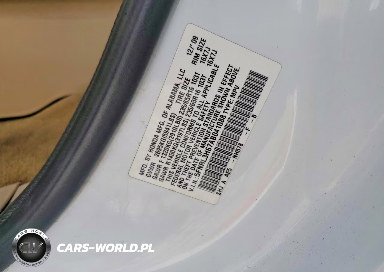 2010 Honda Odyssey Exl VIN:5FNRL3H67AB041088 - 13