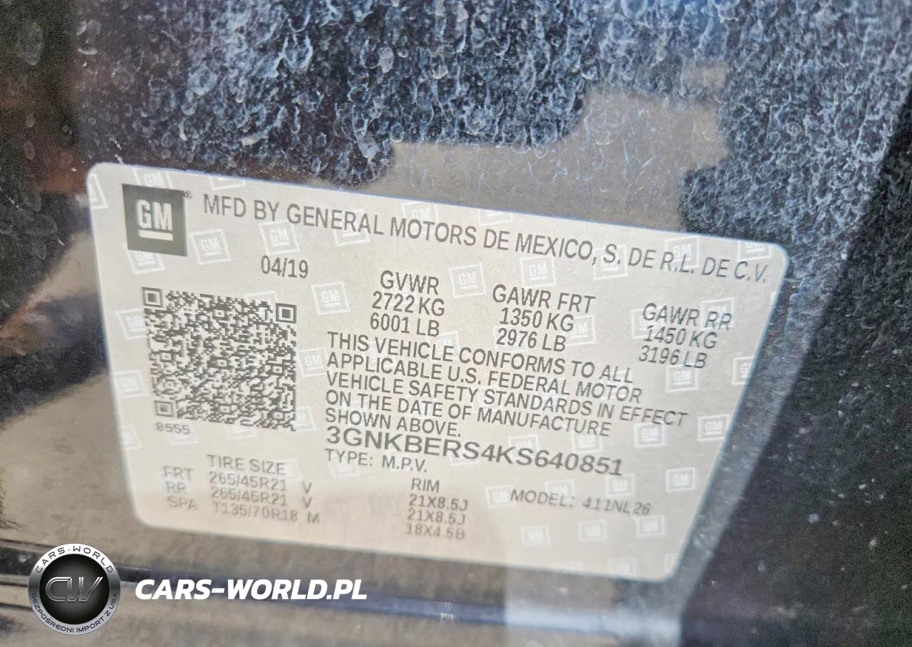 2019 Chevrolet Blazer Rs VIN:3GNKBERS4KS640851 - 12