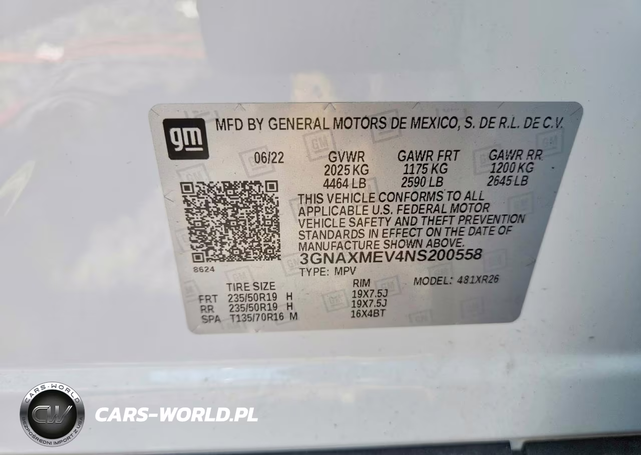 2022 Chevrolet Equinox Rs VIN:3GNAXMEV4NS200558 - 13
