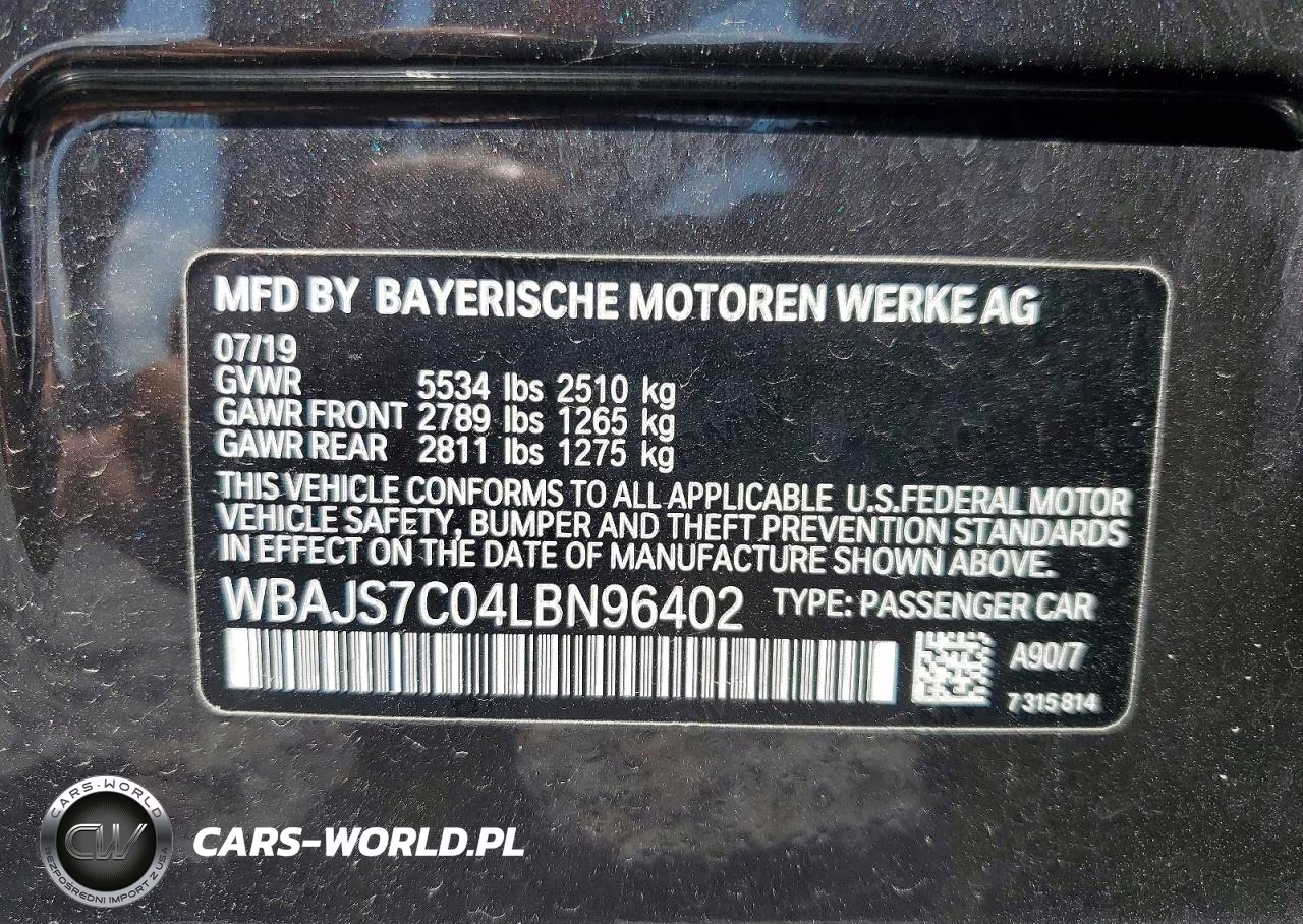 2020 BMW M550Xi VIN:WBAJS7C04LBN96402 - 13