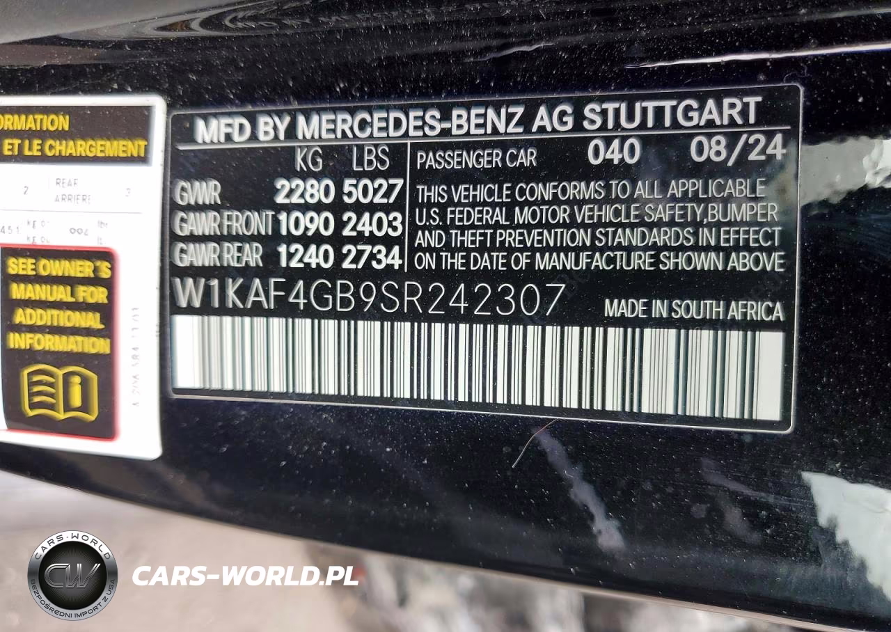 2025 Mercedes-Benz C-Class C300 Unknown VIN:W1KAF4GB9SR242307 - 12