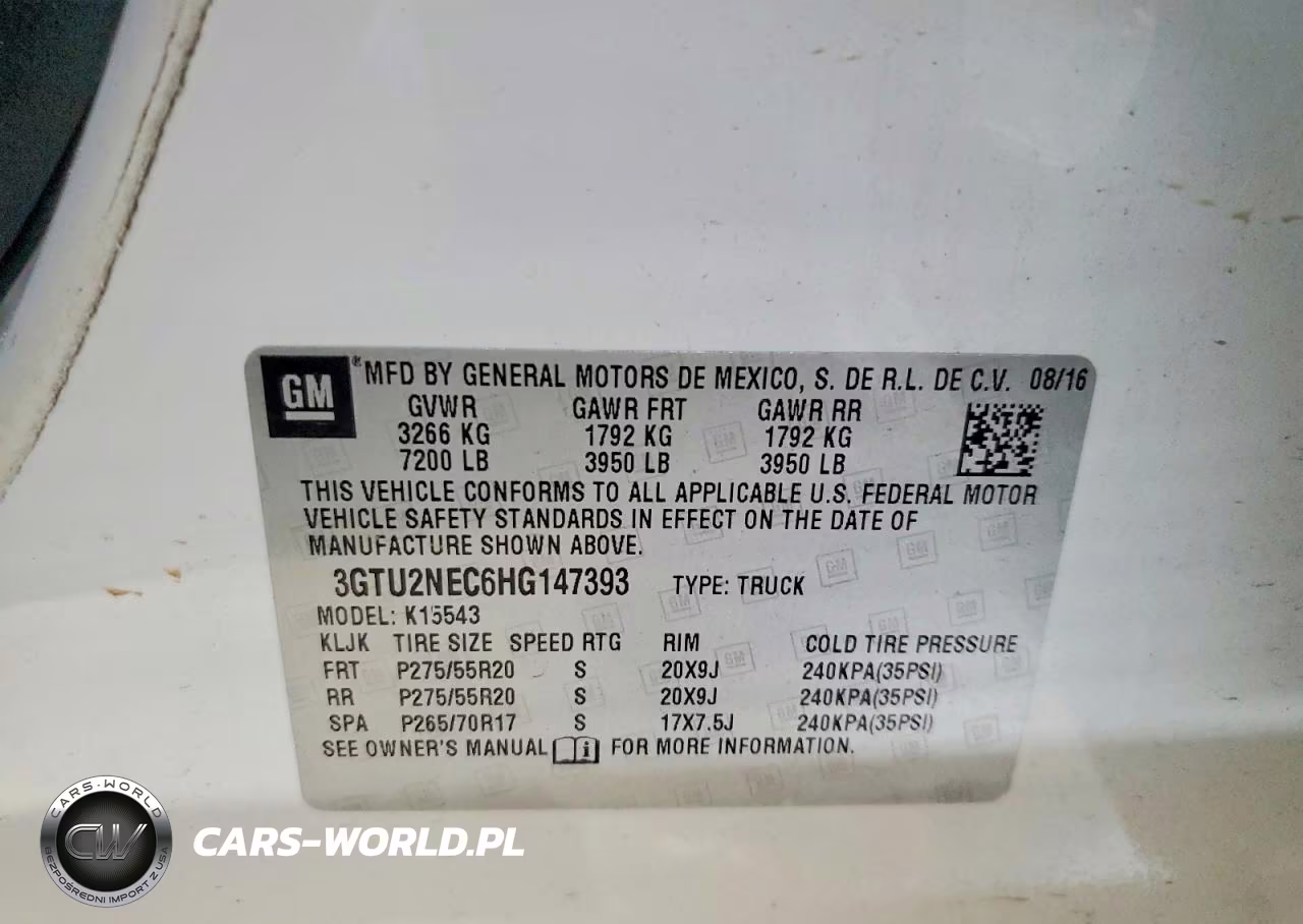 2017 GMC Sierra K1500 Slt VIN:3GTU2NEC6HG147393 - 12