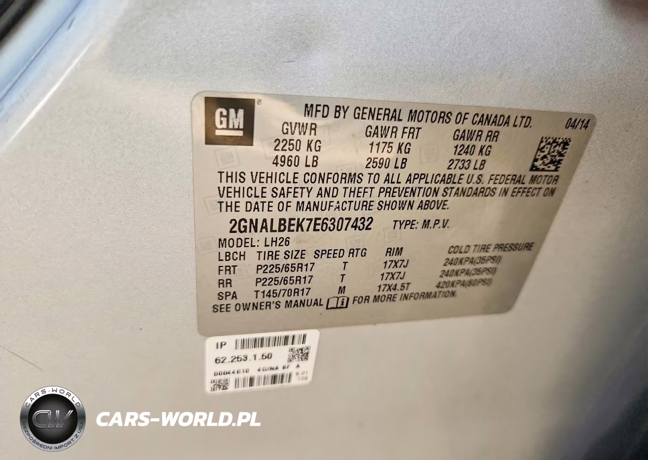 2014 Chevrolet Equinox Lt VIN:2GNALBEK7E6307432 - 12