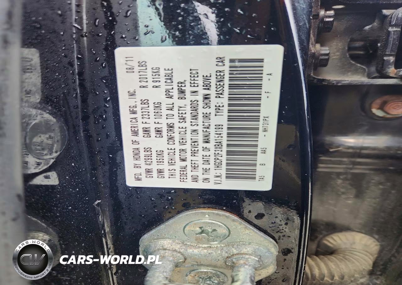 2011 Honda Accord Lx VIN:1HGCP2F3XBA154199 - 12