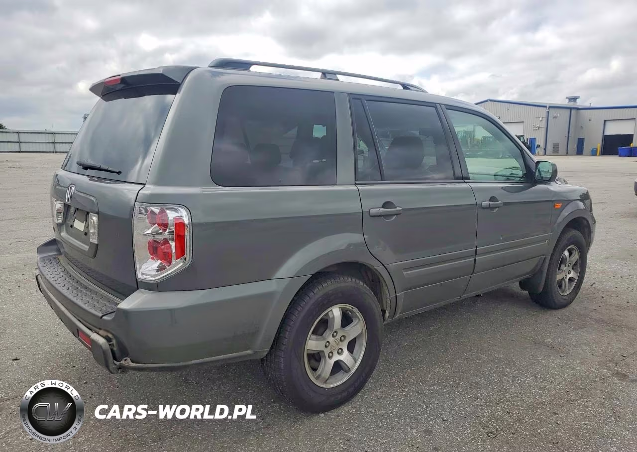 2007 Honda Pilot Exl VIN:5FNYF28527B033221 - 3