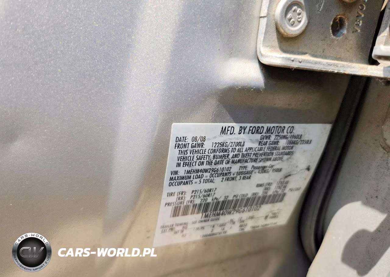 2009 Mercury Sable VIN:1MEHM40W29G610102 - 12