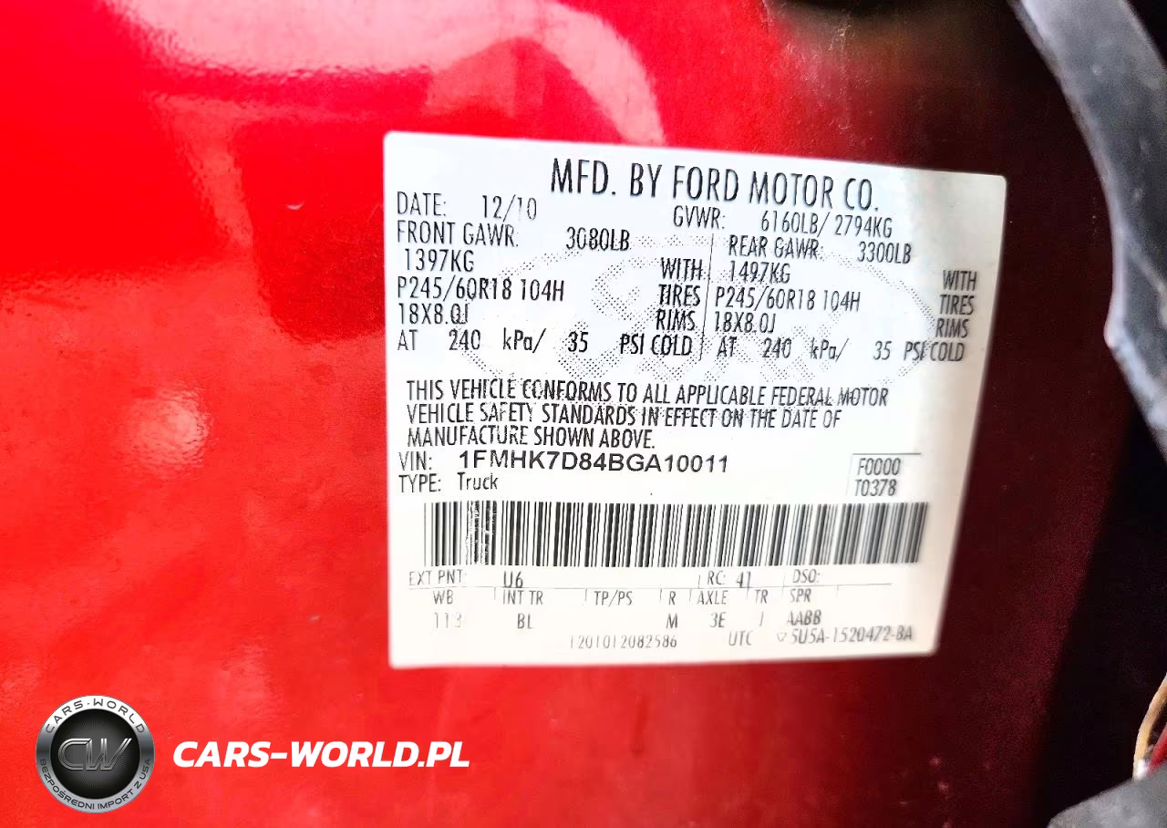 2011 Ford Explorer Xlt VIN:1FMHK7D84BGA10011 - 14