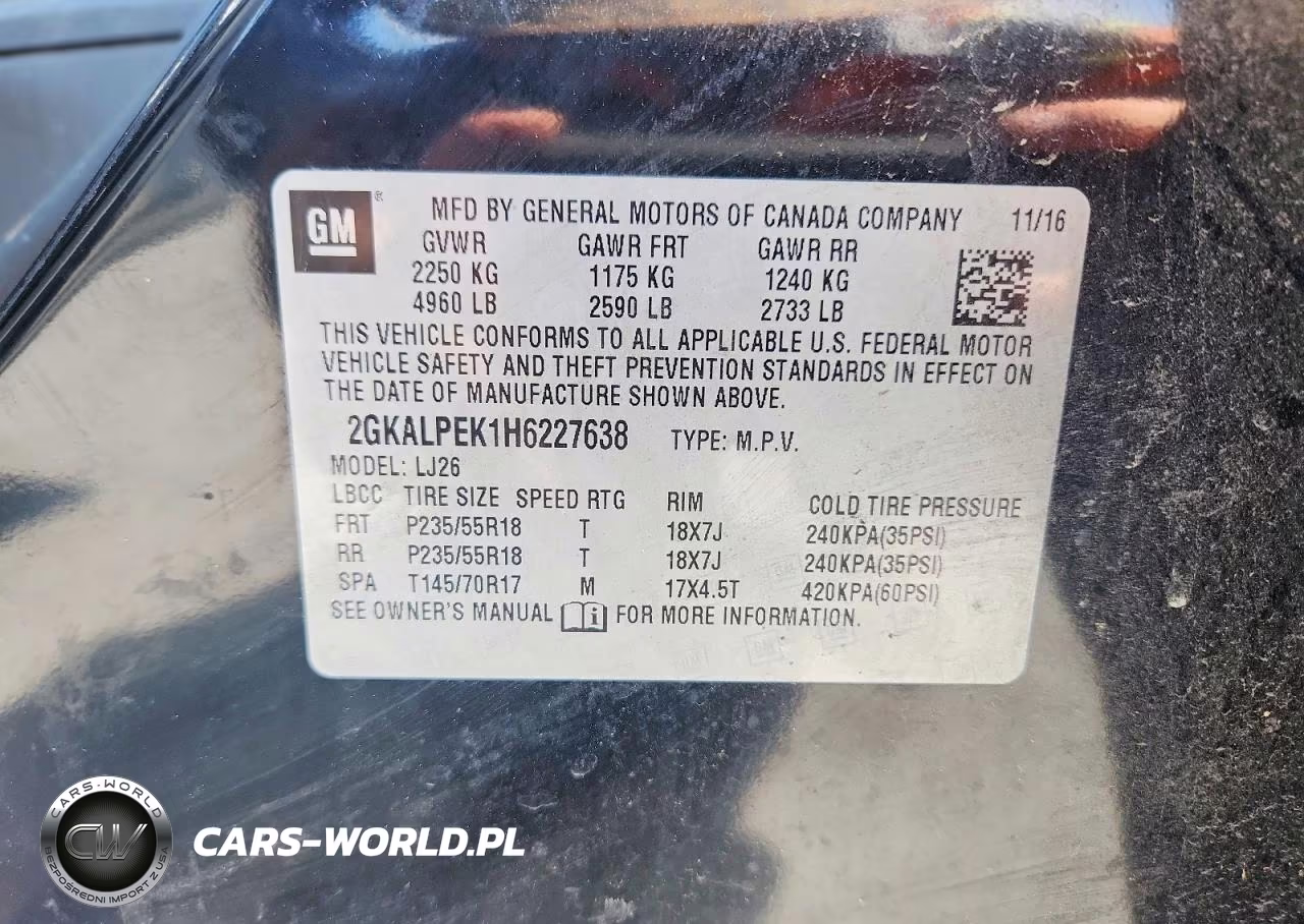2017 GMC Terrain Slt VIN:2GKALPEK1H6227638 - 12