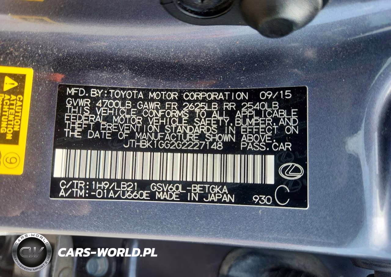 2016 Lexus Es 350 VIN:JTHBK1GG2G2227148 - 12