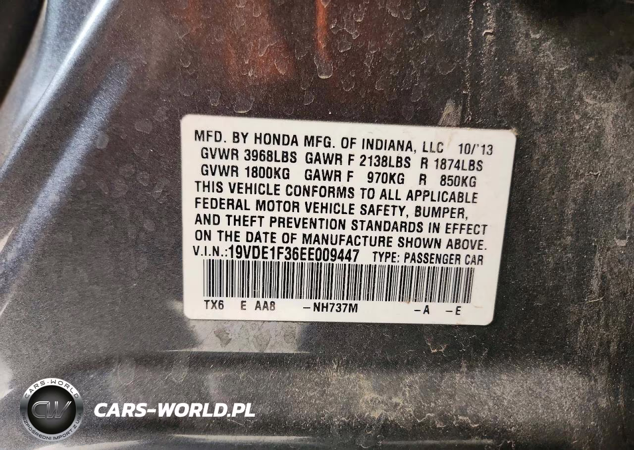 2014 Acura Ilx 20 VIN:19VDE1F36EE009447 - 12