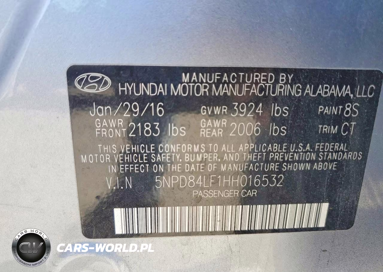 2017 Hyundai Elantra Limited VIN:5NPD84LF1HH016532 - 12