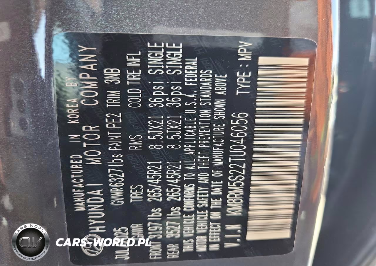 2026 Hyundai Palisade Calligraphy VIN:KM8RM5S22TU046056 - 14