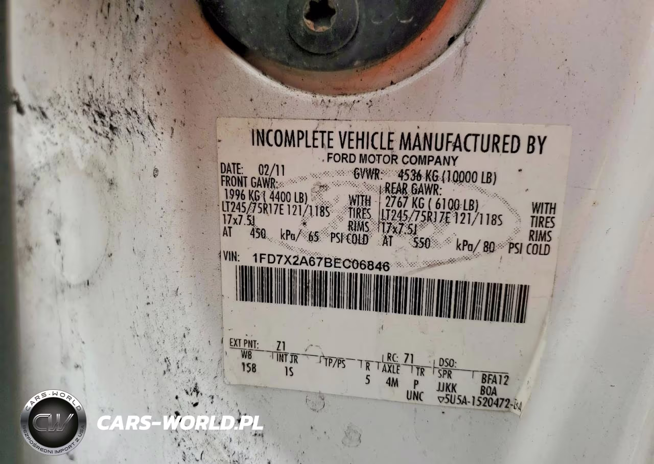 2011 Ford F250 Super Duty VIN:1FD7X2A67BEC06846 - 10