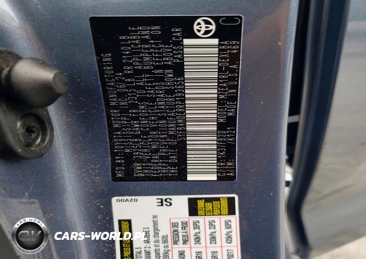 2024 Toyota Corolla Le VIN:5YFB4MDE8RP193656 - 12