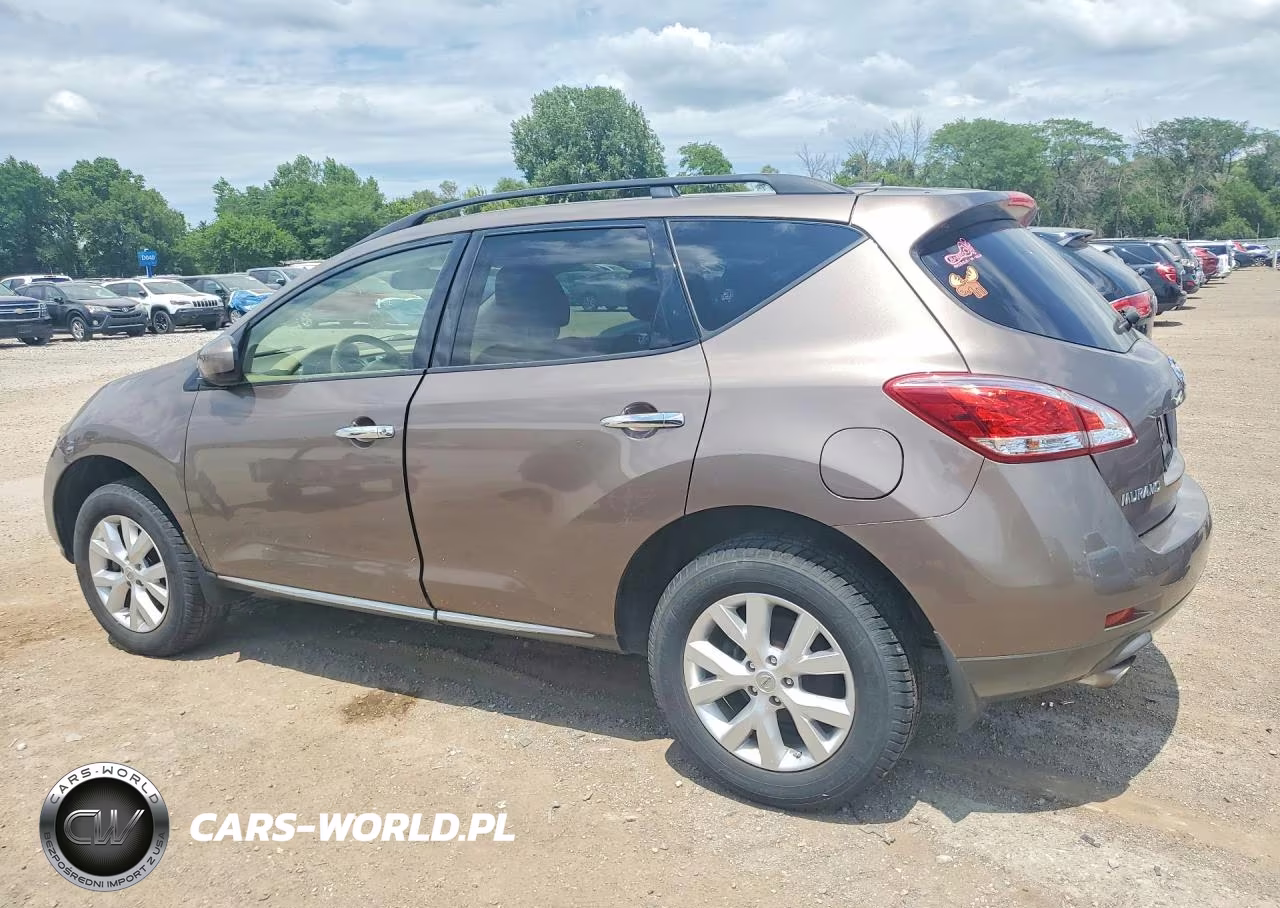 2014 Nissan Murano Sl VIN:JN8AZ1MW8EW505047 - 2