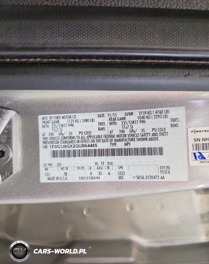 2016 Ford Escape Se VIN:1FMCU9GX2GUB64485 - 13