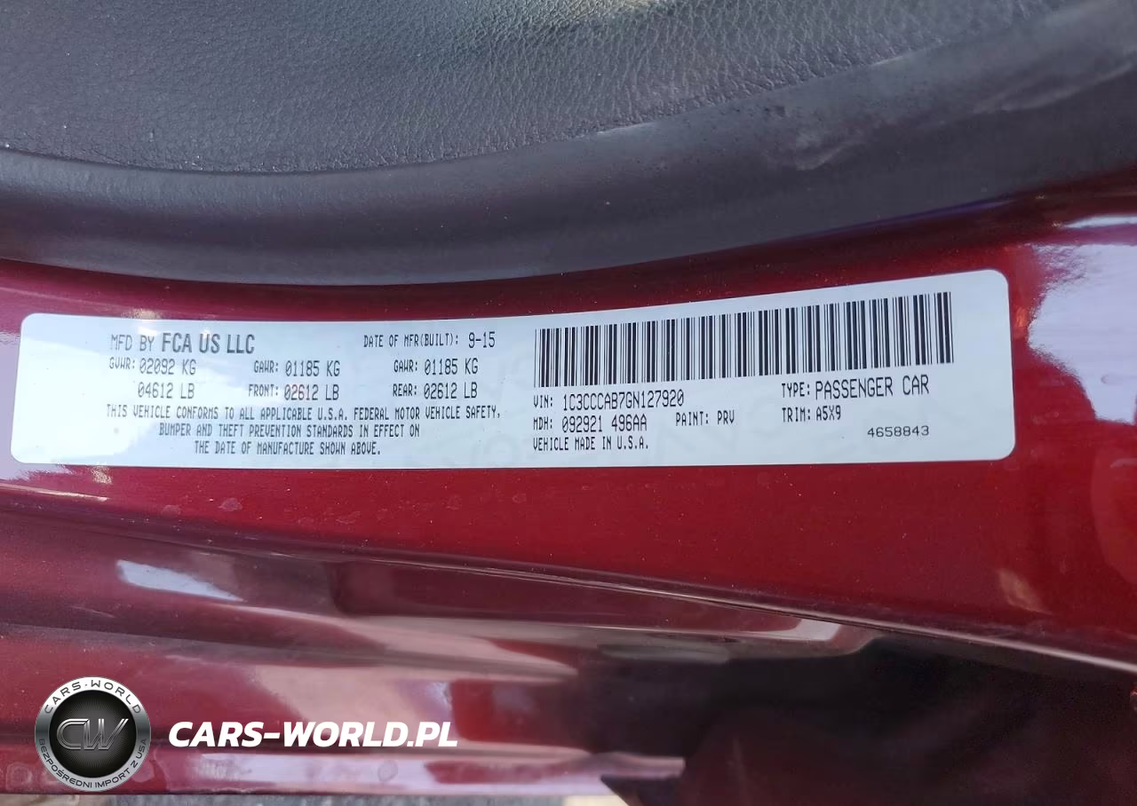 2016 Chrysler 200 Limited VIN:1C3CCCAB7GN127920 - 13