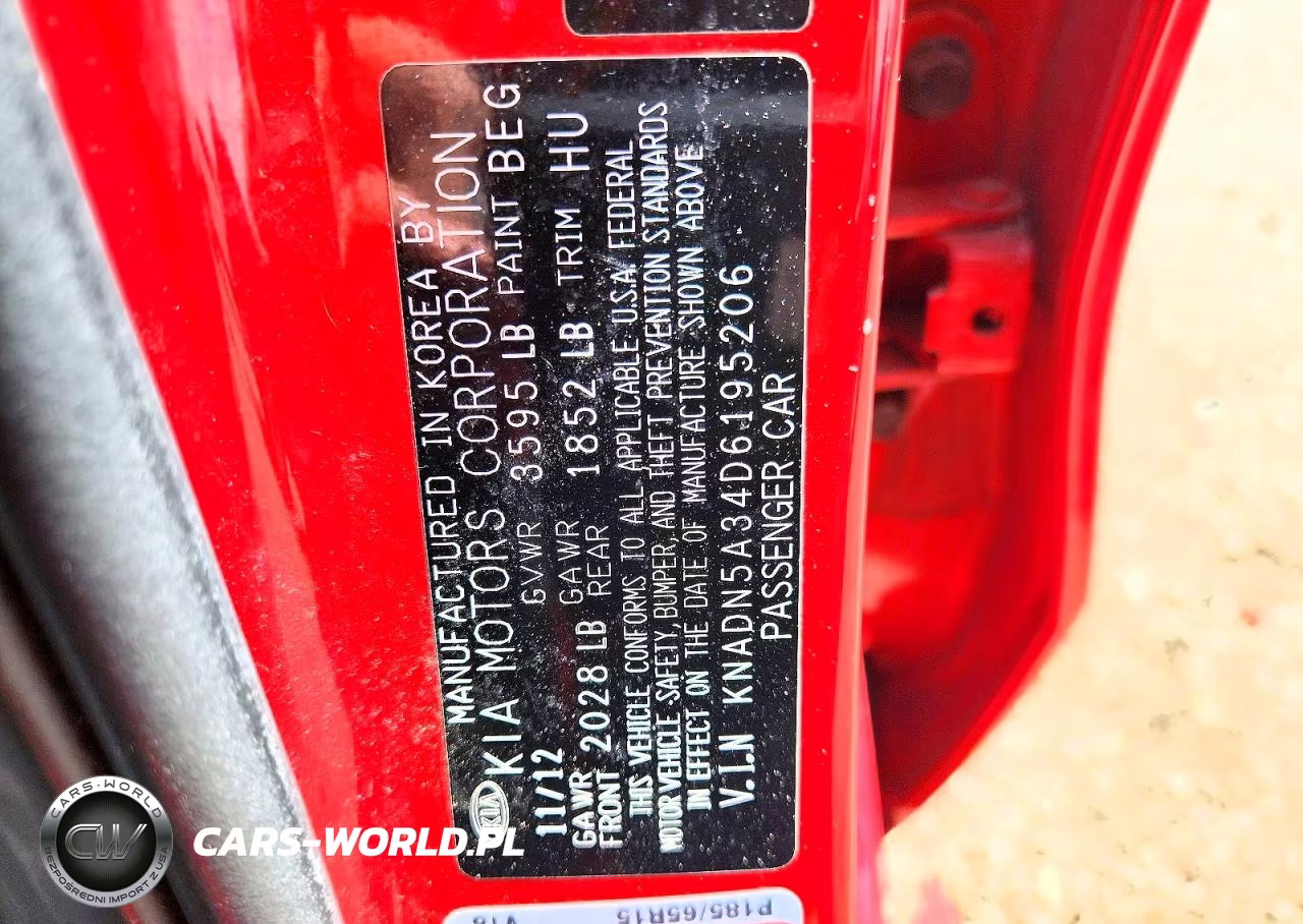 2013 Kia Rio 5-Door Ex VIN:KNADN5A34D6195206 - 12