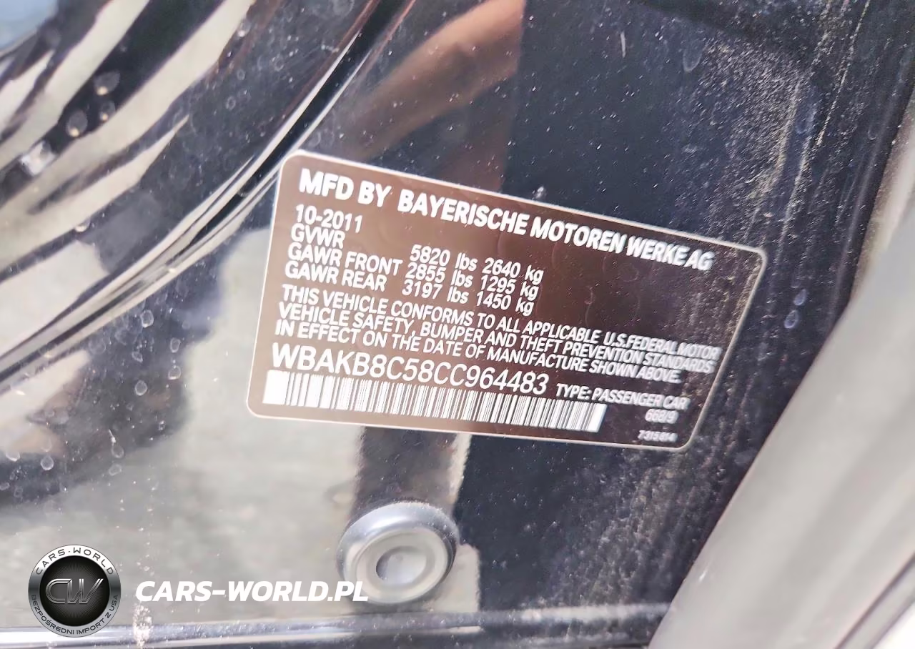 2012 BMW 750 Li VIN:WBAKB8C58CC964483 - 12