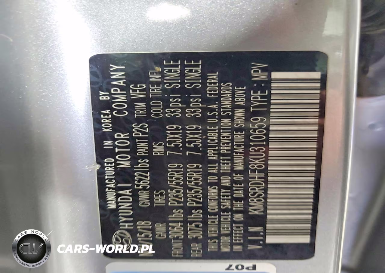 2019 Hyundai Santa Fe Xl Limited Ultimate VIN:KM8SRDHF8KU310659 - 13